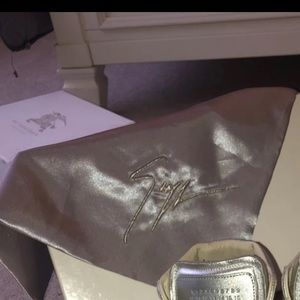 Silver Madison Margiela shoes